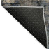 8' X 10' Charcoal Blue And Beige Abstract Washable Area Rug With UV Protection
