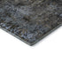 5' X 8' Graphite Blue And Copper Abstract Washable Area Rug With UV Protection