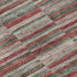 5' X 8' Red Beige And Copper Striped Washable Area Rug With UV Protection