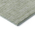 9' X 12' Sage And Ivory Striped Washable Area Rug With UV Protection