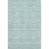 8' X 10' Turquoise Gray And Ivory Striped Washable Area Rug With UV Protection