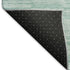 9' X 12' Turquoise Gray And Ivory Striped Washable Area Rug With UV Protection