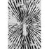9' X 12' Ivory And Black Zebra Print Washable Area Rug With UV Protection