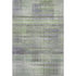 8' X 10' Artichoke Green And Gray Striped Washable Area Rug With UV Protection