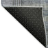 5' X 8' Blue And Gray Striped Washable Area Rug With UV Protection