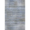8' X 10' Blue And Gray Striped Washable Area Rug With UV Protection