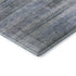 8' X 10' Blue And Gray Striped Washable Area Rug With UV Protection