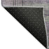5' X 8' Purple And Gray Striped Washable Area Rug With UV Protection