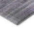 5' X 8' Purple And Gray Striped Washable Area Rug With UV Protection
