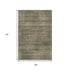 5' X 8' Brown Beige And Gray Striped Washable Area Rug With UV Protection