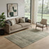 5' X 8' Brown Beige And Gray Striped Washable Area Rug With UV Protection