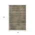 8' X 10' Brown Beige And Gray Striped Washable Area Rug With UV Protection
