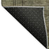 8' X 10' Brown Beige And Gray Striped Washable Area Rug With UV Protection