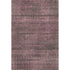5' X 8' Merlot And Gray Striped Washable Area Rug With UV Protection