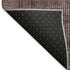 5' X 8' Merlot And Gray Striped Washable Area Rug With UV Protection