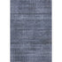 9' X 12' Navy Blue And Gray Striped Washable Area Rug With UV Protection