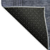 9' X 12' Navy Blue And Gray Striped Washable Area Rug With UV Protection