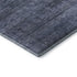9' X 12' Navy Blue And Gray Striped Washable Area Rug With UV Protection