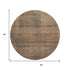 8' Rust And Gray Striped Washable Round Rug With UV Protection