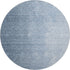 8' Blue And Ivory Ombre Washable Round Rug With UV Protection