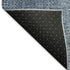 8' Blue And Ivory Ombre Washable Round Rug With UV Protection
