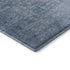 8' Blue And Ivory Ombre Washable Round Rug With UV Protection