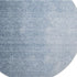 8' Blue And Ivory Ombre Washable Round Rug With UV Protection