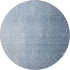 8' Blue And Ivory Ombre Washable Round Rug With UV Protection