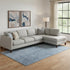 8' X 10' Blue And Ivory Ombre Washable Area Rug With UV Protection