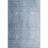 8' X 10' Blue And Ivory Ombre Washable Area Rug With UV Protection