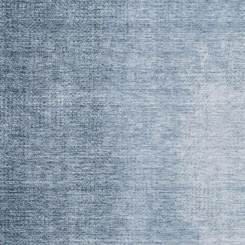 8' X 10' Blue And Ivory Ombre Washable Area Rug With UV Protection