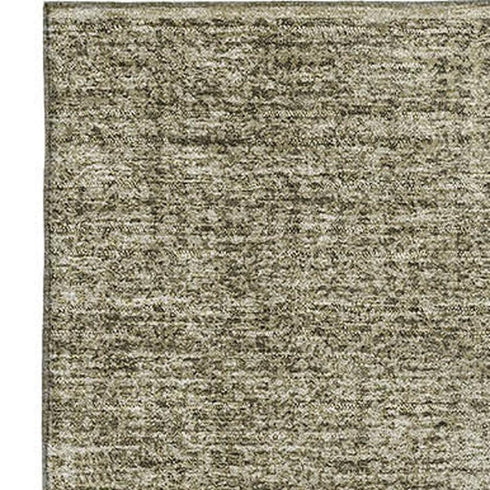 5' X 8' Brown And Beige Ombre Washable Area Rug With UV Protection