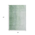 5' X 8' Green And Ivory Ombre Washable Area Rug With UV Protection