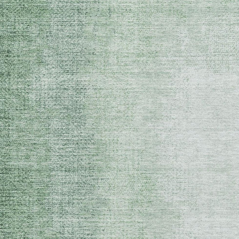 5' X 8' Green And Ivory Ombre Washable Area Rug With UV Protection