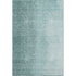 8' X 10' Teal And Ivory Ombre Washable Area Rug With UV Protection