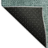 8' X 10' Teal And Ivory Ombre Washable Area Rug With UV Protection