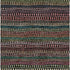 5' X 8' Black Green And Red Striped Washable Area Rug With UV Protection