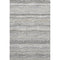 5' X 8' Ivory Brown And Gray Striped Washable Area Rug With UV Protection