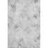 5' X 8' Gray And Silver Abstract Geometric Washable Area Rug With UV Protection