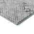 5' X 8' Gray And Silver Abstract Geometric Washable Area Rug With UV Protection
