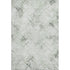 9' X 12' Green And Ivory Abstract Geometric Washable Area Rug With UV Protection