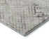8' Taupe And Ivory Abstract Geometric Washable Round Rug With UV Protection