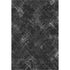 5' X 8' Charcoal And Ivory Abstract Geometric Washable Area Rug With UV Protection