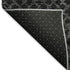 5' X 8' Charcoal And Ivory Abstract Geometric Washable Area Rug With UV Protection