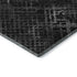 5' X 8' Charcoal And Ivory Abstract Geometric Washable Area Rug With UV Protection