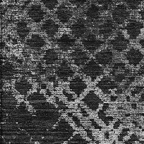 5' X 8' Charcoal And Ivory Abstract Geometric Washable Area Rug With UV Protection