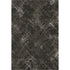 5' X 8' Brown And Ivory Abstract Geometric Washable Area Rug With UV Protection