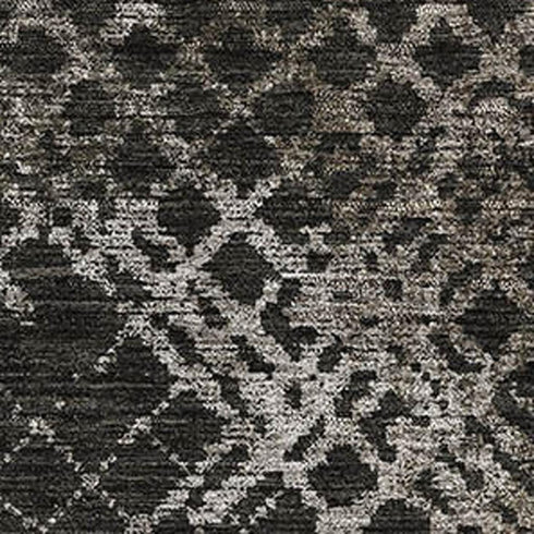 5' X 8' Brown And Ivory Abstract Geometric Washable Area Rug With UV Protection