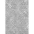 5' X 8' Gray And Silver Abstract Geometric Washable Area Rug With UV Protection