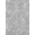 5' X 8' Gray And Silver Abstract Geometric Washable Area Rug With UV Protection
